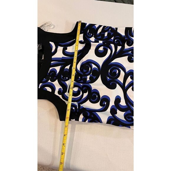 JESSICA HOWARD BLUE PAISLEY DRESS WOMENS SIZE 6 - Picture 8 of 10